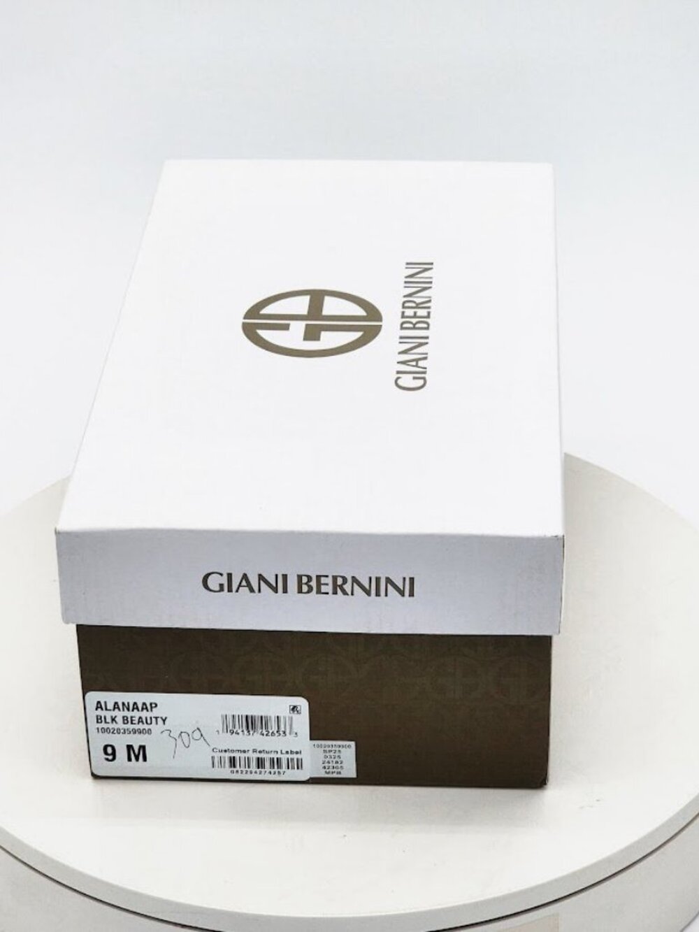 Giani Bernini Alana Black Slingback Kitten Heel Sandals Women’s Size 9 M New - Picture 9 of 10